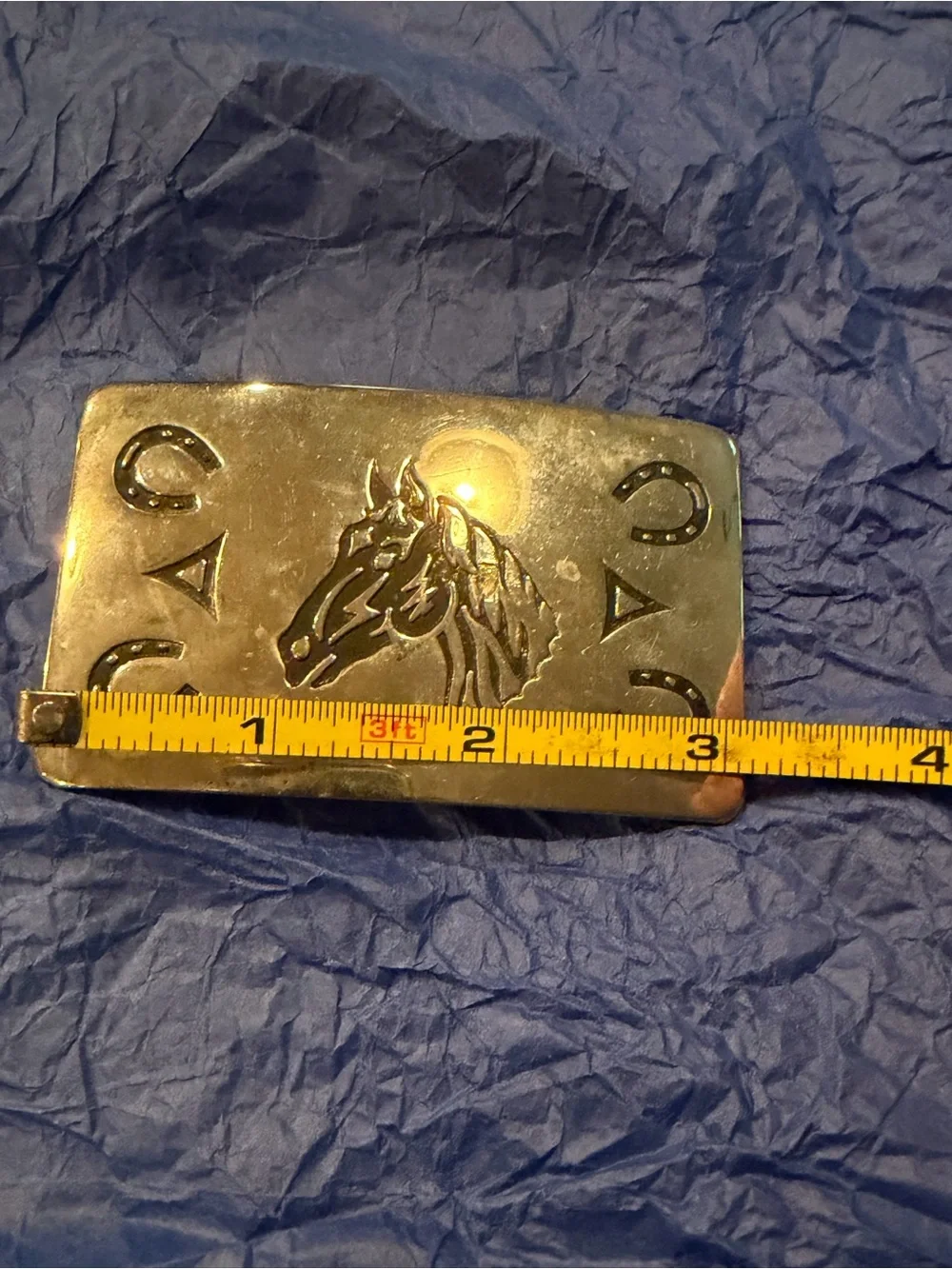Vintage Chambers Western Horse Head Belt Buckle